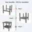 Chaises longues d'extérieur en PEHD pour l'extérieur