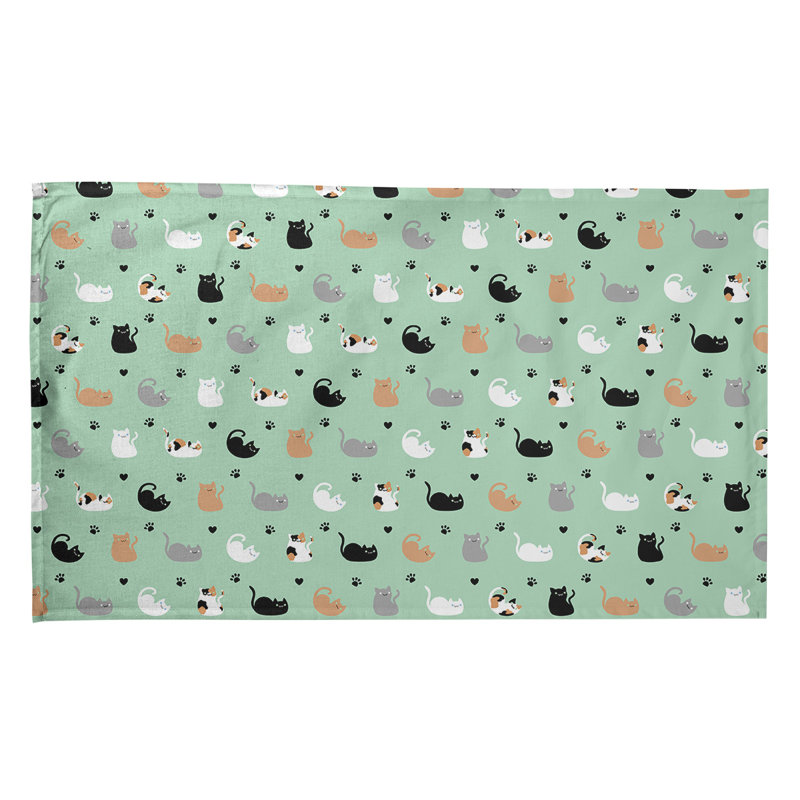 Mcguigan Tea Towel Kitchen Towel, Poly Twill, Light Green