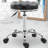 Gardea Swivel Upholstered Adjustable Height Counter Stool with Metal Frame
