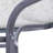 Commercial Grade Patio Table with Tempered Glass Top with Umbrella Hole and Steel Tube Frame-715021864