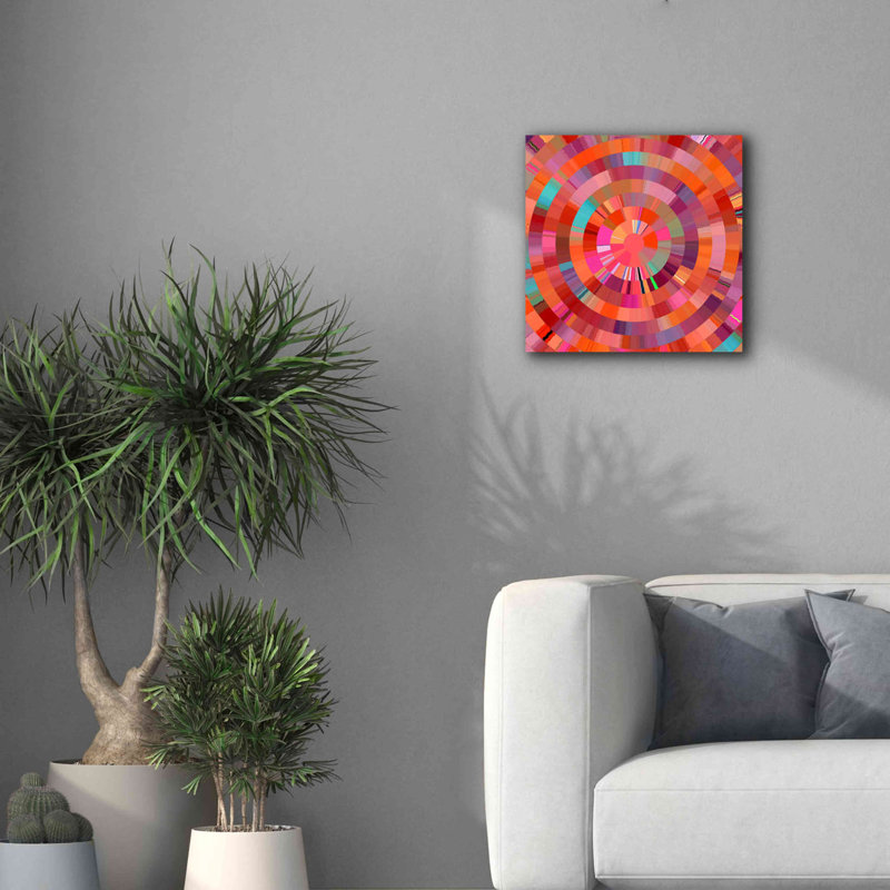 «Coral Radial 1» par David Manlove, estampe numérique sur toile, H 18 po x l 18 po x P 0,75 po