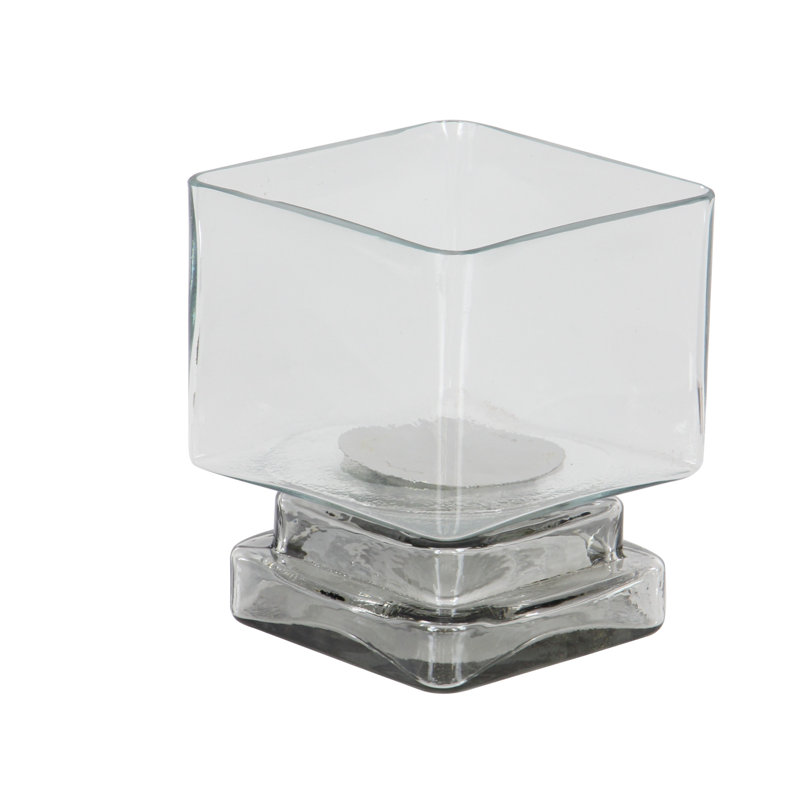 Ouragan en verre contemporain, H 6 po x l 5 po