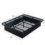 Grand lit moderne en métal, hauteur de 16 pouces, stable pour cadre de lit confortable, noir, chic