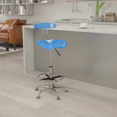 Blue Elephant Drafting Chair