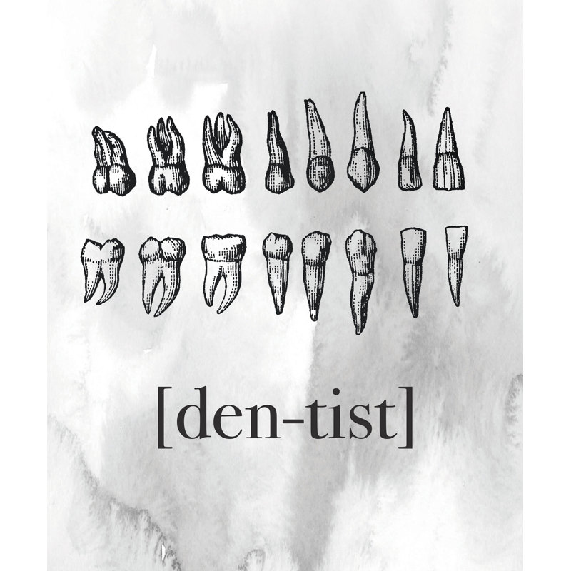 « dentiste » par diana alcala, reproduction d’art sur toile tendue, H 48 po x l 40 po x P 1,5 po