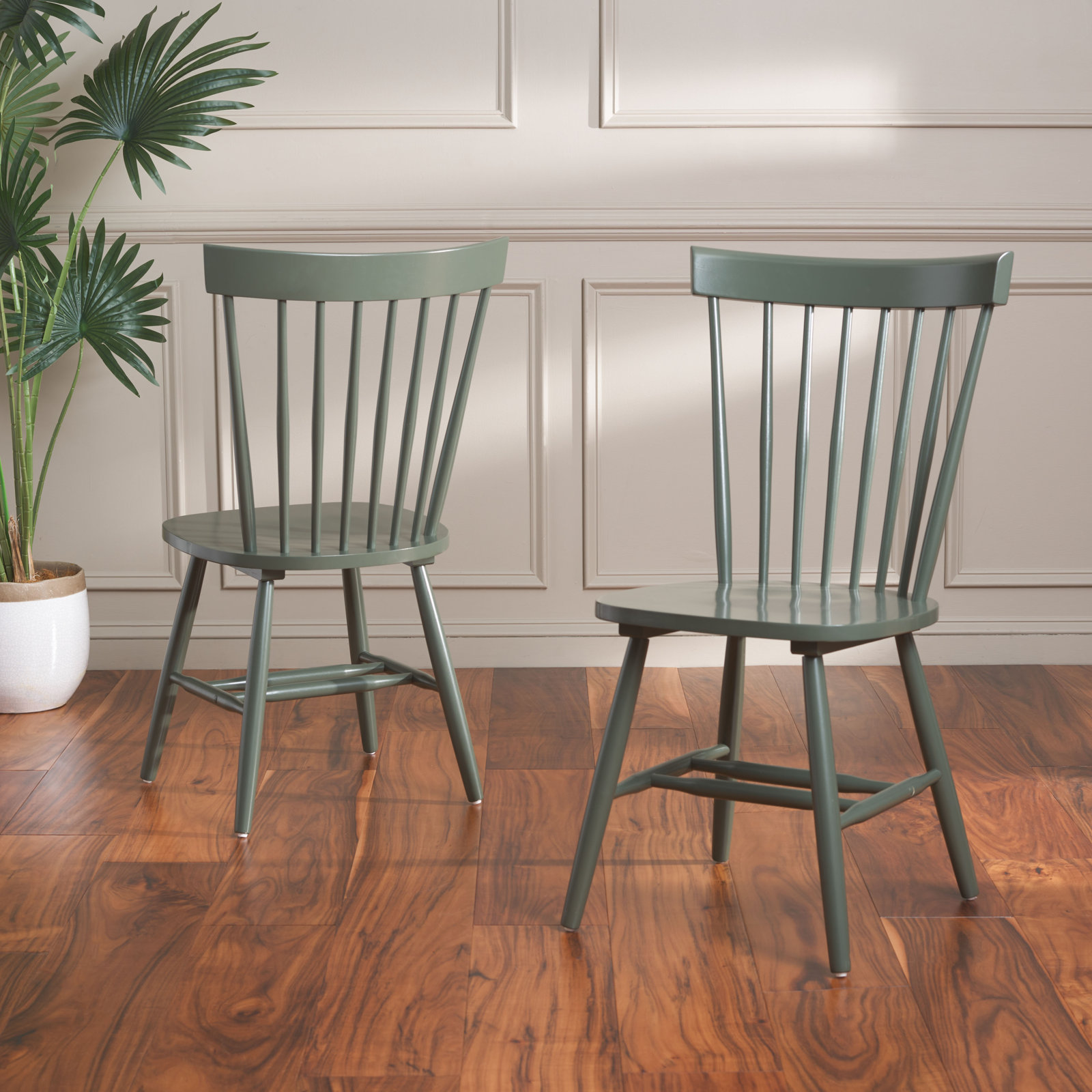 Matanna Oak Dining Chair, Dusty Green