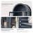 Farmhouse Arched Cabinet with Glass Doors-1767538201