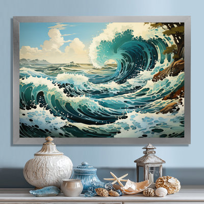 Coastalwaves Waves Of Wonder I - Nautical & Beach Canvas Art Print