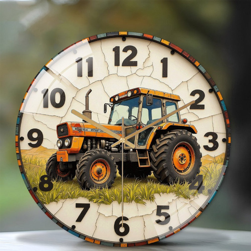 Horloge murale rétro vintage 12 po