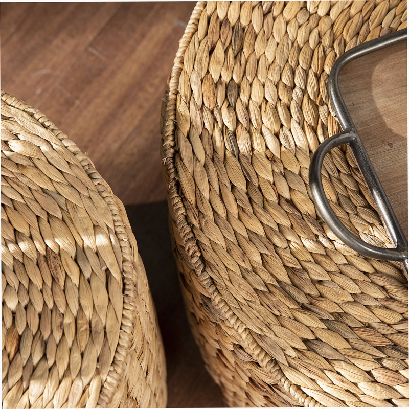 Ensemble de tables de bout, tables de rangement rondes