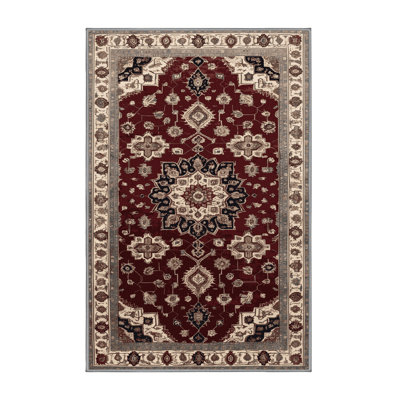 Machine Washable Persian Gray Area Rug