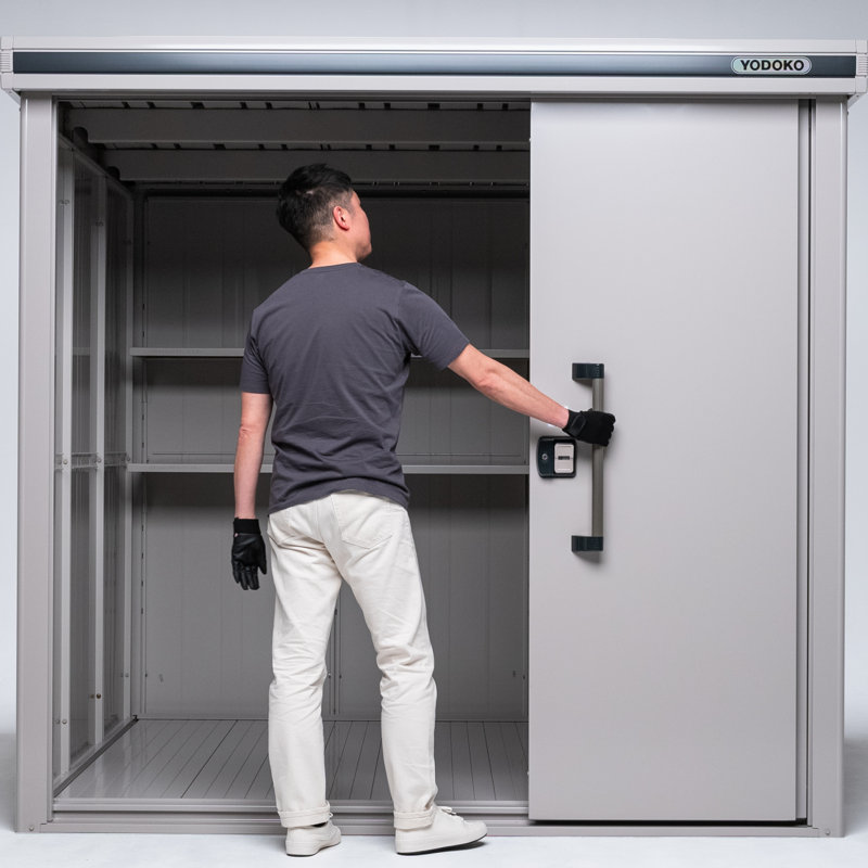 YODOKO 7FT X 9FT Metal Storage Premium Shed