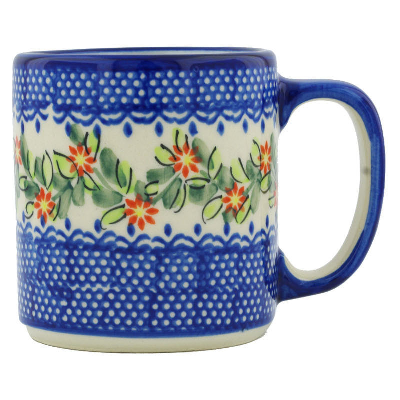 Elegant Garland Stoneware Coffee Mug