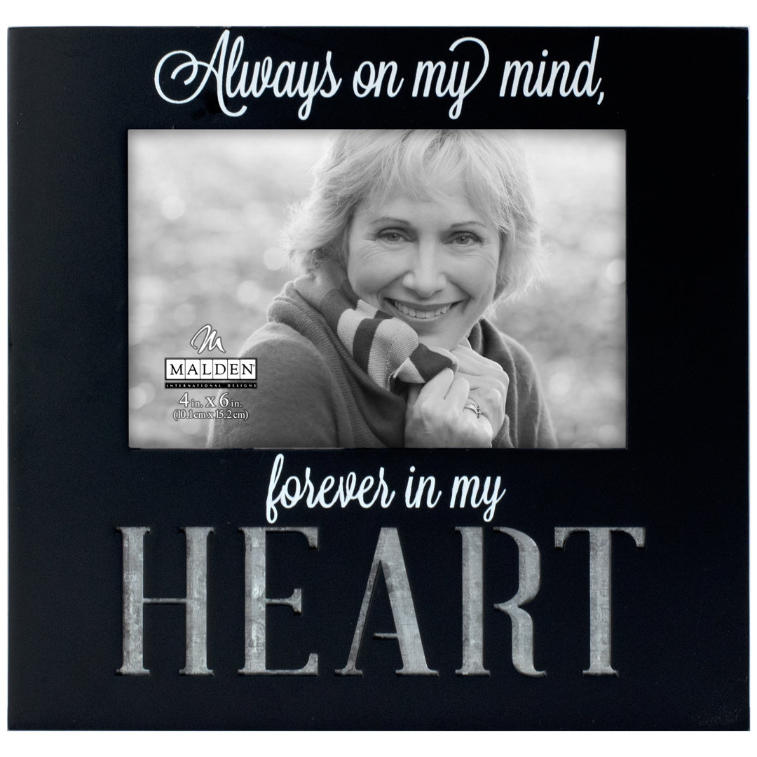 Calloway Black Wood Matte Picture Frame Winston Porter