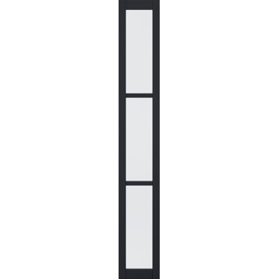 Black Tribeca Sidelight W6 without Lock Block Internal Door