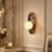 1-Light Dimmable Milky Glass Wall Sconce