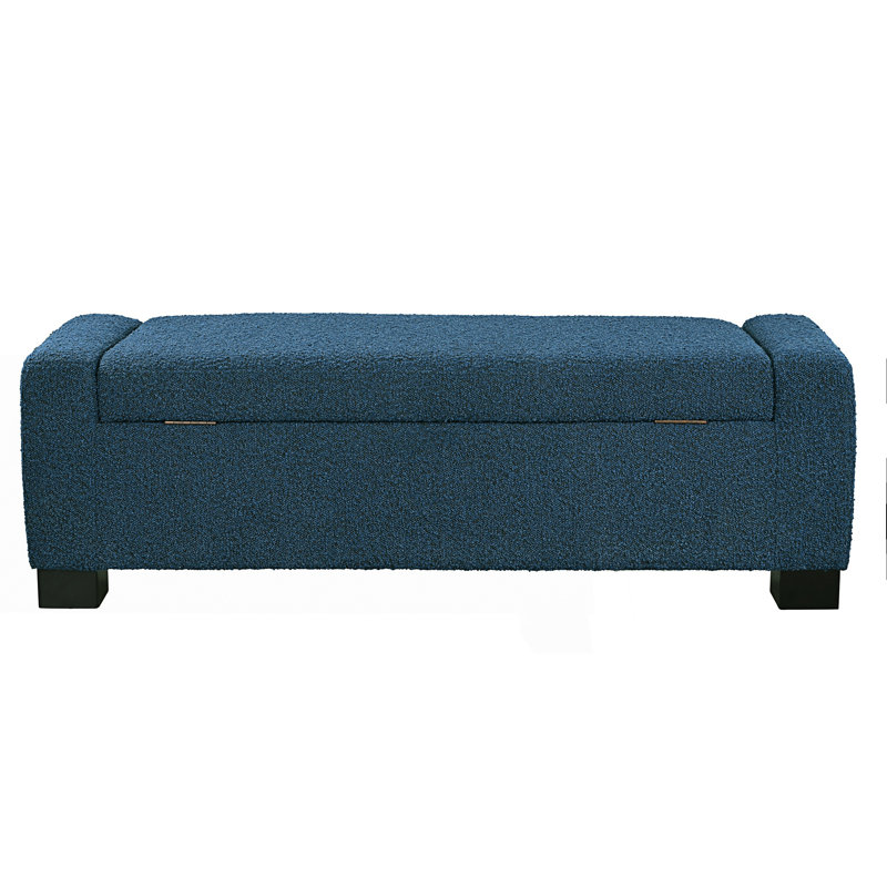 Rectangular Design Ottoman Bench With Hinged Lid