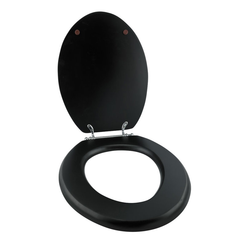 Siège de toilette allongé en bois massif