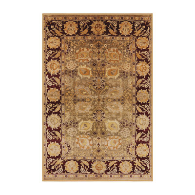 Tapis oriental rouge / brun clair Cavanagh