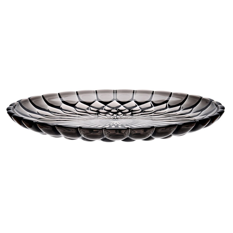 Jelly Acrylic Dinner Plate, Smoke