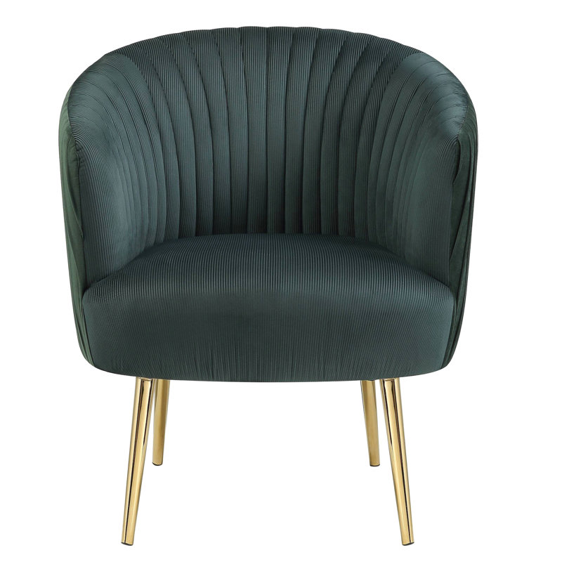 Fauteuil en velours avec dossier vertical et dossier doux pour relaxer