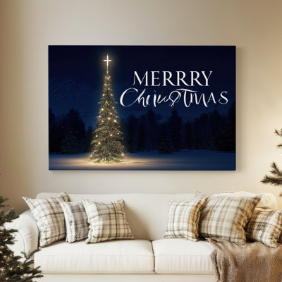 Quiet Blue Fir Serenade-Premium Gallery Wrapped Canvas