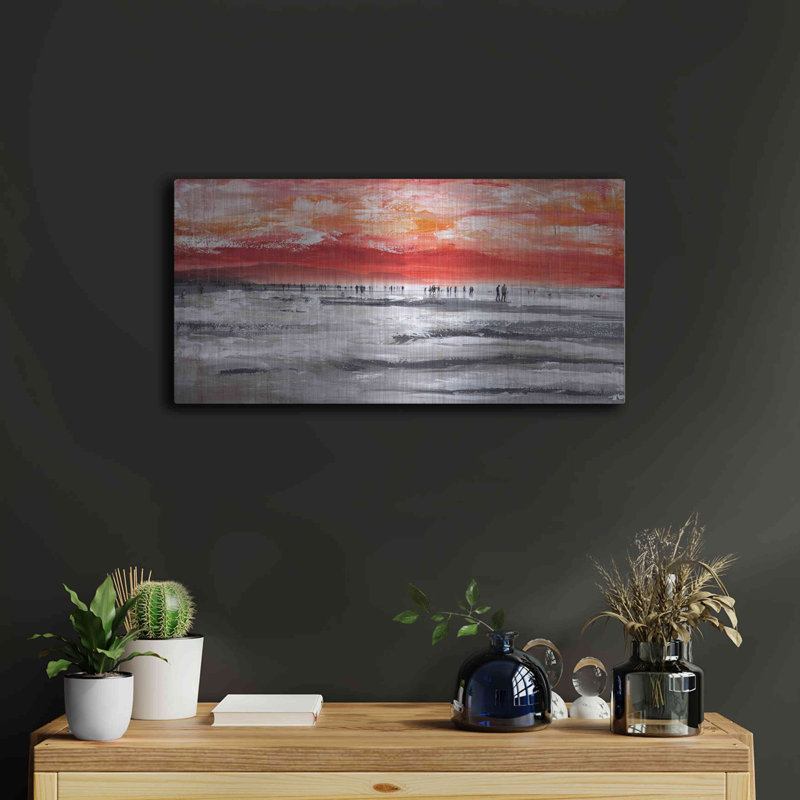 «Beach IV» par Summer, H 12 po x l 24 po