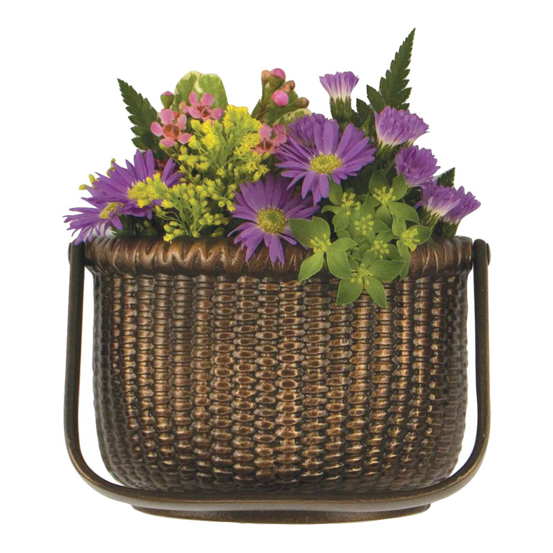 Nantucket Basket Door Knocker, Oiled Bronze