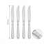Cutlery Sets Stainless Steel 18/8 Dinner Knife 4pc Set Catering Papyrus