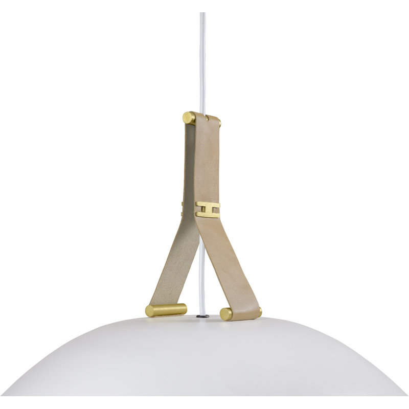 Volo 18" LED Pendant, Tan, White, 2700K