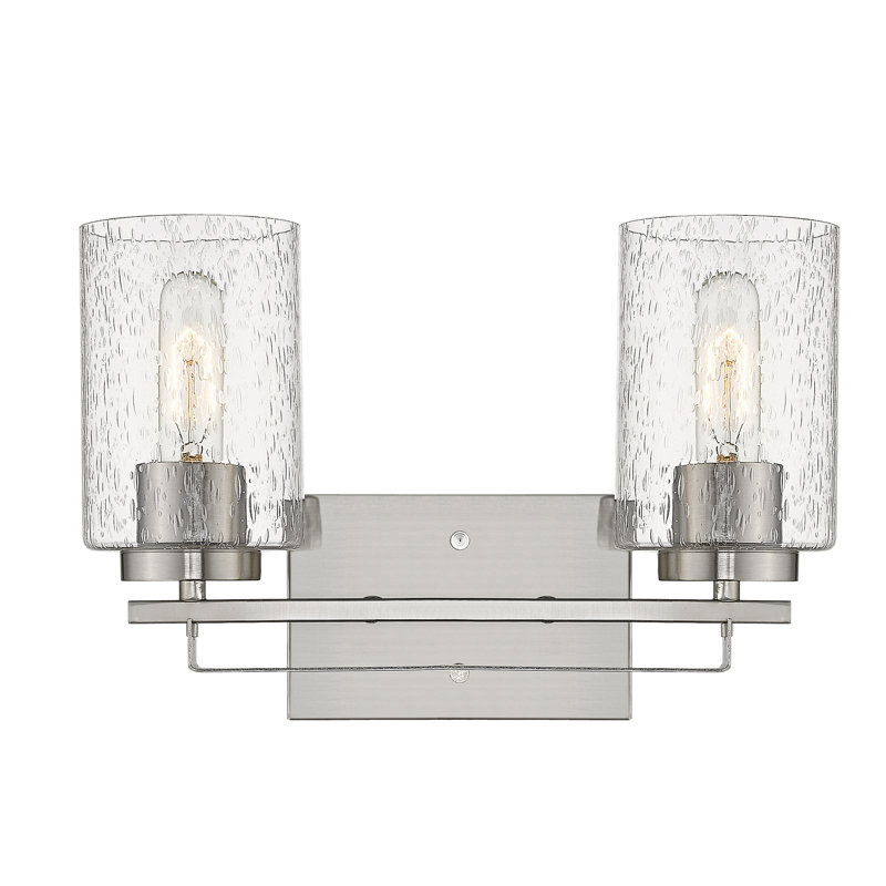 Éclairage pour salle de bain 2 lumières Hoff, Nickel satiné