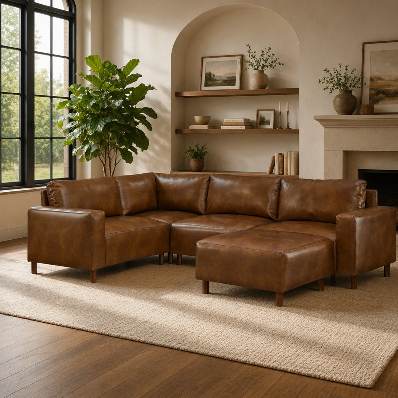 Canapé modulaire avec repose-pieds Upholstery