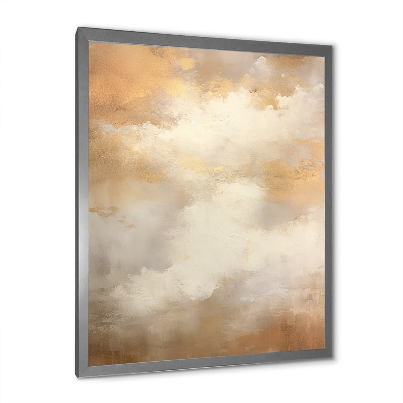 Magic Sky Simplicity IV - impression d'art mural ciel, Cadre photo argenté, H 32 po x l 16 po x P 1 po