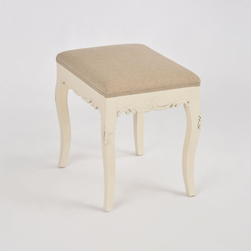 Solid + Manufactured Wood Accent Stool