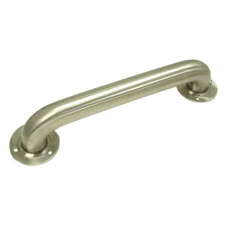 Decorative Grab Bar with Exposed Screw in Satin Nickel, 16"