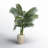 54'' Faux Palm Tree in Ceramic Planter