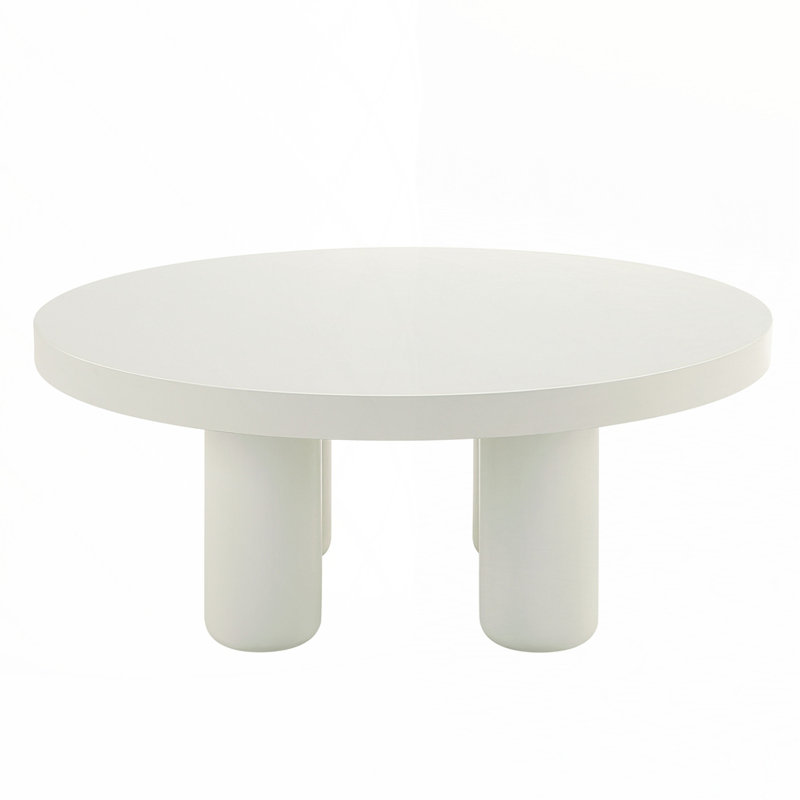 White Finish Coffee Table