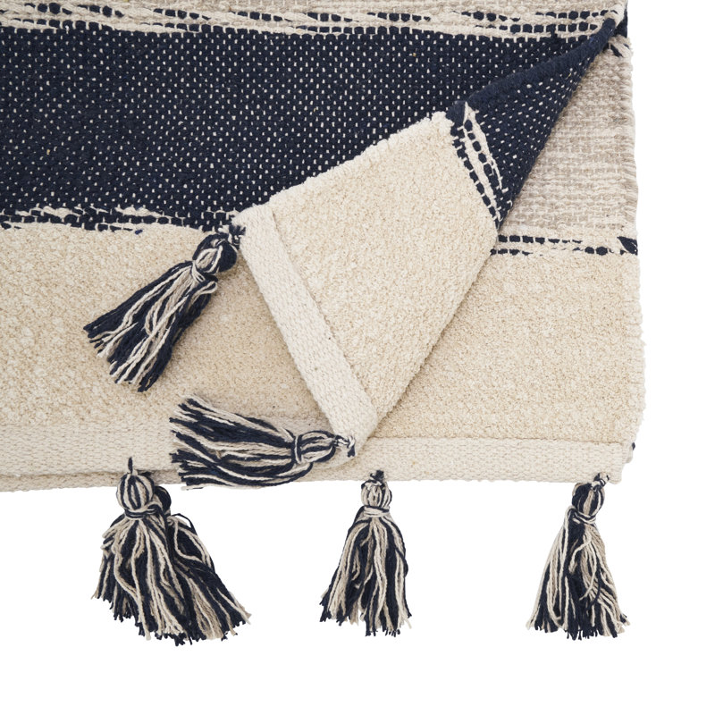 Tasseled Stripe Table Runner