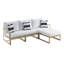 Canapé modulaire d'extérieur Elle Decor Mirabelle-29308895