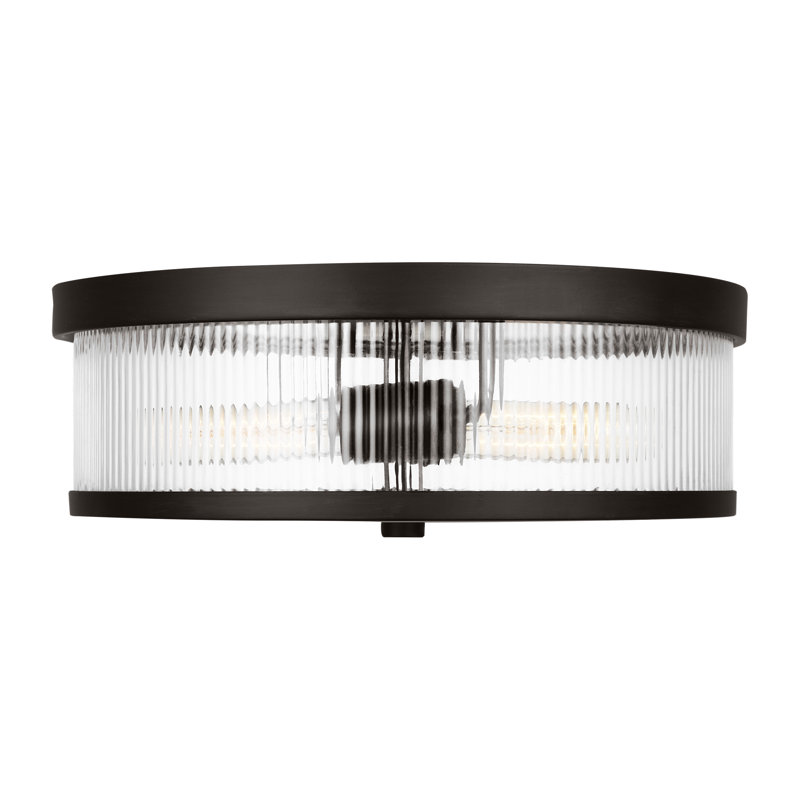 Geneva 2 - Light Flush Mount, Aged Iron