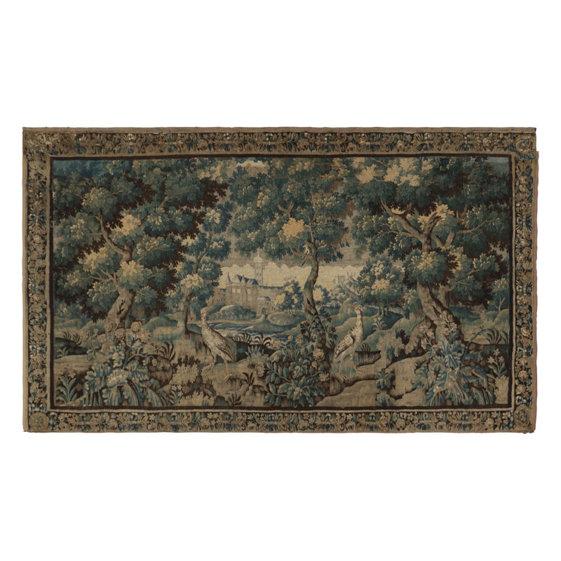 European, Antique One-of-a-Kind 9'X15'6 Area Rug