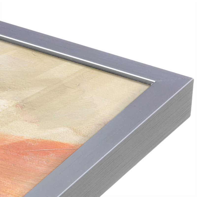 «Valley View» par Silvia Vassileva, reproduction d'art, Argent argent, H 8 po x l 12 po