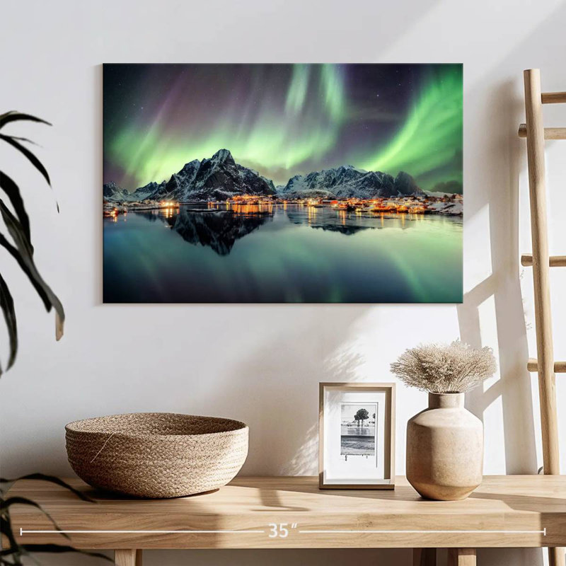Alvord Wintry Reine Northern Lights, H 16 po x l 24 po