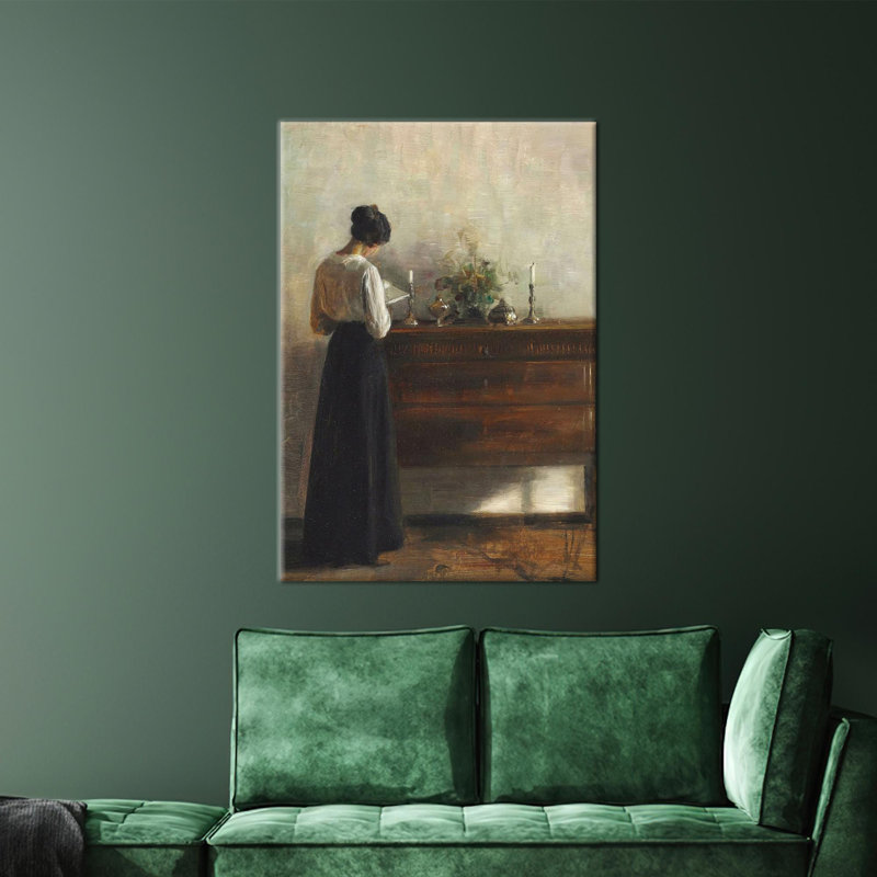 Élégant art sur toile en coton 3D avec un thème de portrait féminin idéal pour la décoration intérieure moderne, Toile tendue