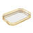 Vintage Metal Octagon Mirror Surface Tray (Rectangle)