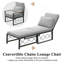 Chaise longue d'extérieur en métal-1246156056