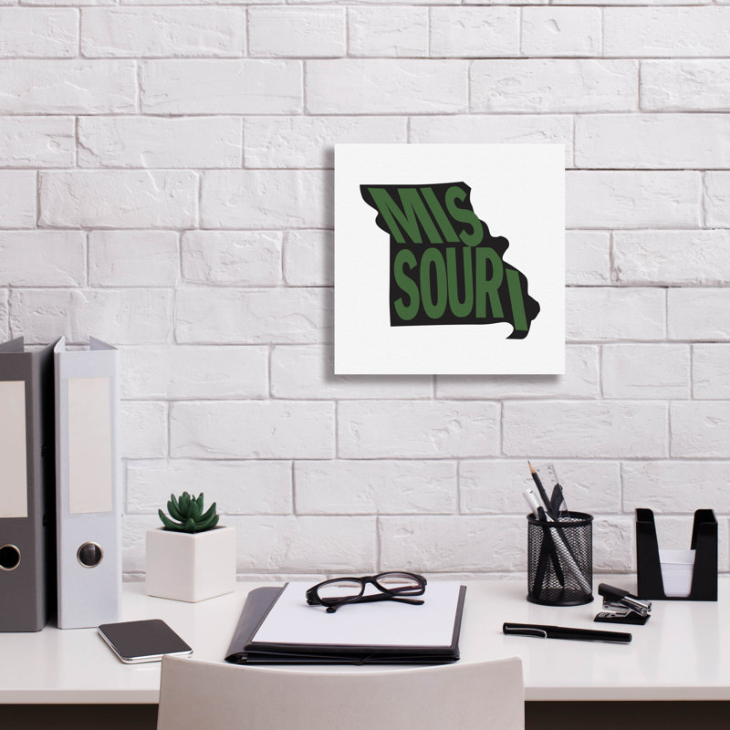 «Missouri 2» par Art Licensing Studio, art mural sur toile, H 12 po x l 12 po