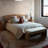Modern Style Wood Upholstered Bedroom and Entryway Fabric Long Bench-111875127
