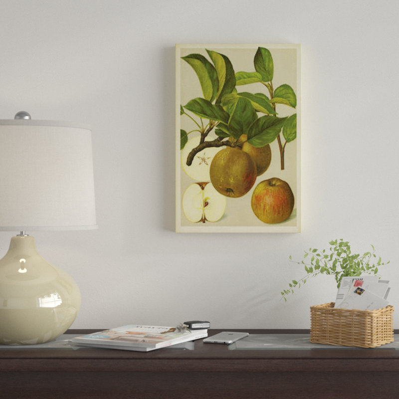 «Russet Apples», reproduction sur toile, H 26 po x l 18 po x P 1,5 po, Pas de tapis, Toile tendue