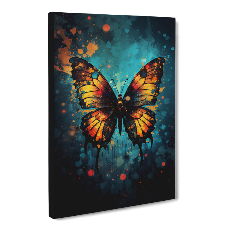 Butterfly Digital - Wrapped Canvas, 50cm H x 35cm W x 3cm D